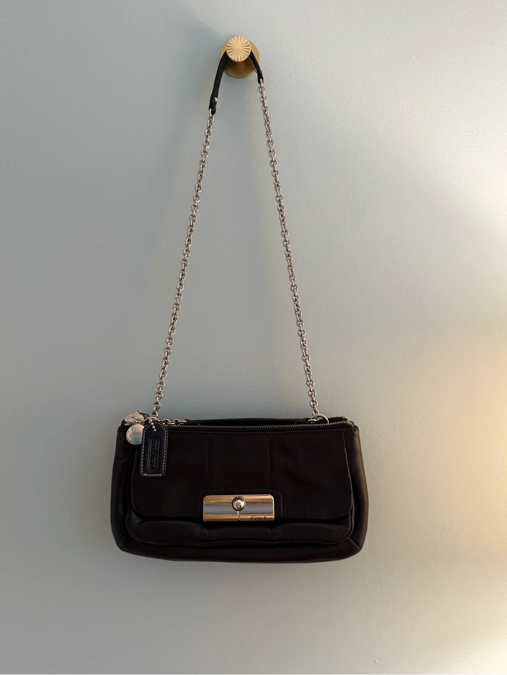 Coach sleek black